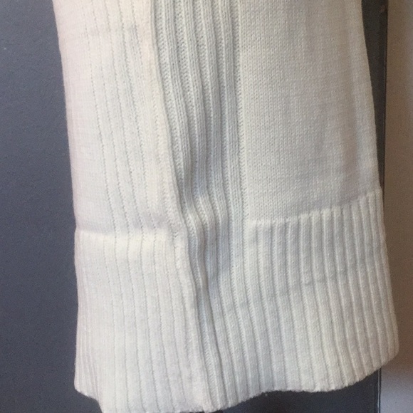 IVORY TURTLENECK SOFT SWEATER DRESS - Picture 4 of 8